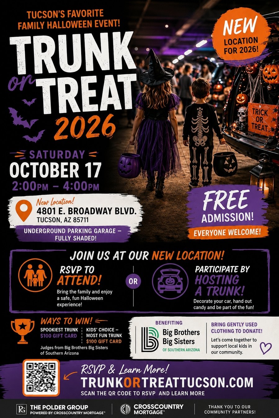 Trunk or Treat Tucson 2026 event flyer